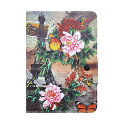 Housse Universelle Protection Tablette 7 Pouces Tour Eiffel Paris Fleurs Support YONIS