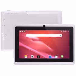 Tablette Tactile Android 6.0 7 Pouces Quad Core 16Go Dual Cam Flash Blanc YONIS