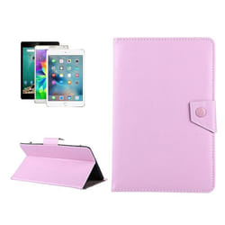 Housse Tablette Universelle 9 Protection Simili Cuir Support 4 Tenants Rose YONIS