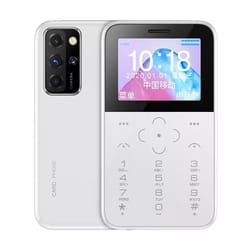 Mini Téléphone Mobile Écran Couleur 0.96 Calculette 28G Alarme Blanc YONIS