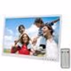 Cadre Photo Numérique 17 pouces Full HD Musique Vidéo USB SD Blanc YONIS