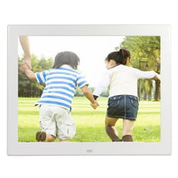 Cadre Photo Numérique LED Lecteur Multimedia Écran 12 Pouces Tft Port USB Blanc YONIS