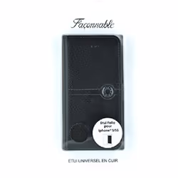 Faconnable FACO0018 coque de protection pour téléphones portables Folio Noir