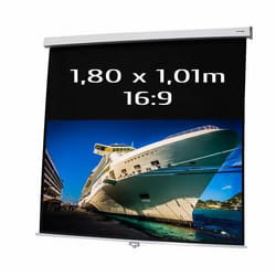 Ecran projection manuel 180 x 101m Format 16:9