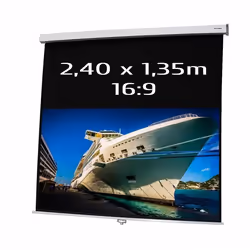 Ecran projection manuel 240 x 135m Format 16:9