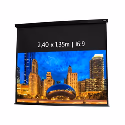 ECRANS ELECTRIQUES - KIMEX - Ecran de projection motorisé 240 x 135m - Format 16:9 - Carter noir - 042-3515 -