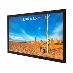 ECRANS CADRE - KIMEX - Ecran de projection sur cadre 300 x 169m - Format 16:9 - 044-3017 -