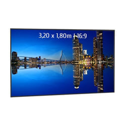 ECRANS CADRE - KIMEX - Ecran de projection sur cadre 320 x 180m - Format 16:9 - Cadre extra-fin - 044-6018 -