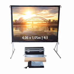 ECRANS VALISE - KIMEX - Ecran de projection valise 406 x 305m - Format 4:3 - Toile Arrière - 046-2008K -