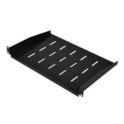 ACCESSOIRES RACKS 19 - KIMEX - Etagère fixe pour rack et baie 19 Profondeur 36cm Hauteur 2U - 110-0176 - Noir