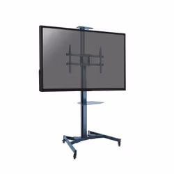 SUPPORTS TV SOL SUR ROULETTES - KIMEX - Support mobile pour écran 37-75 Hauteur 120-160cm - 030-1200 - Noir