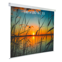 ECRANS ELECTRIQUES - KIMEX - Ecran de projection motorisé 180 x 180m - Format 1:1 - Toile blanche - 042-3622 -