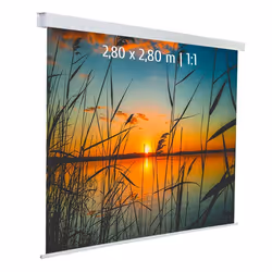 ECRANS ELECTRIQUES - KIMEX - Ecran de projection motorisé 280 x 280m - Format 1:1 - Toile blanche - 042-3627 -