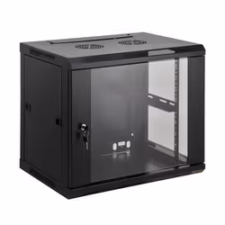 RACKS MURAUX 19 - KIMEX - Rack mural 19 600x600mm 18U - 111-6618 - Noir