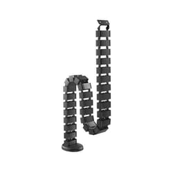 ACCESSOIRES BUREAUX - KIMEX - Goulotte passe-câbles verticale articulée Longueur 130cm Noir - 070-1012 - Noir