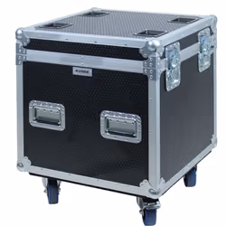 Flight case type malle 60 x 60 x 60 cm + rangement intérieur