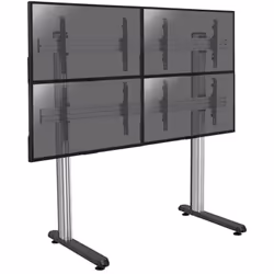 Support sur pieds mur d'images pour 4 écrans tv 45''-55'' - Hauteur 175cm - a poser