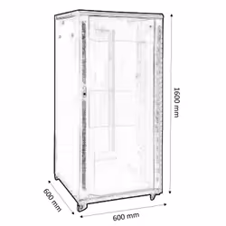 KIMEX 112-6633K étagère 33U Rack autonome Noir