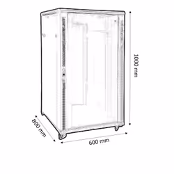 KIMEX 112-6820K étagère 20U Rack autonome Noir
