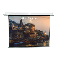 KIMEX Ecran de projection motorisé 2,20 x 1,65m