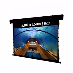 Ecran de Projection électrique tensionné 280 x 158 m - KIMEX - Format 16:9 - Compatible 4K - Wi-Fi