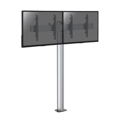 Support colonne sur Pied pour 2 écrans TV LCD LED 43-49 Hauteur 175cm à Fixer au Sol