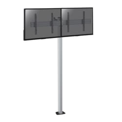 Support colonne sur Pied pour 2 écrans TV LCD LED 43-49 Hauteur 240cm à Fixer au Sol