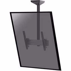 Support plafond inclinable pour 1 écran portrait 43''-75'' Hauteur 100cm Le support plafond KIMEX 031-4110K1 est destiné à ac ...