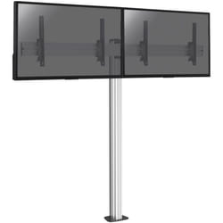 Support sur pied pour 2 écrans tv 43'' - 49'' - Hauteur 175cm - a visser - Inclinable