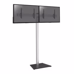 Support sur pied pour 2 écrans TV 43 - 49 Hauteur 240cm à poser Inclinable