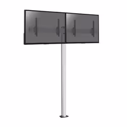 Support sur pied pour 2 écrans TV 43 - 49 Hauteur 240cm à visser Inclinable