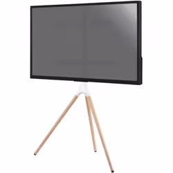 Sublimez votre espace avec notre support chevalet Kimex au style scandinave, conçu pour les écrans TV de 45 à 65 pouces. Alli ...