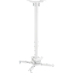 Kimex - Support plafond vidéoprojecteur, Hauteur 60-90cm, Blanc