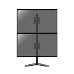 SUPPORTS DE BUREAU SUR PIED - KIMEX - Support de bureau pour 2 écrans moniteurs PC 17- 32 Sens vertical - 015-1152 - Noir