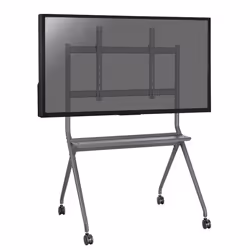 SUPPORTS TV SOL SUR ROULETTES - KIMEX - Chariot mobile pour écran TV 50- 86 - 030-4386 - Gris