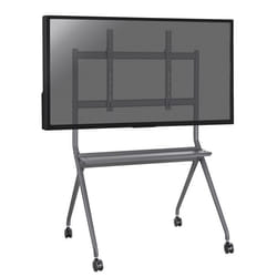 SUPPORTS TV SOL SUR ROULETTES - KIMEX - Chariot mobile pour écran TV 50- 86 - 030-4386 - Gris