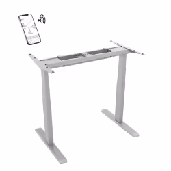 Pied de bureau motorisé KIMEX - Gris