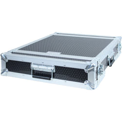 Kimex - Flight case rack 19'', Capacité 2U, Double porte
