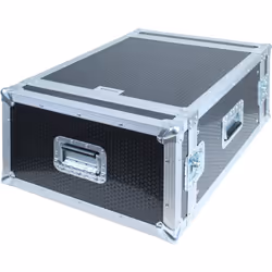Protégez et organisez vos équipements avec le rack flight case 19'' de Kimex. Robuste et pratique, ce flight case offre une s ...