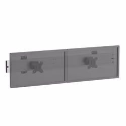 SUPPORTS PRO MODULAR MURAUX - KIMEX - Support TV mural - menu board 2 écrans 32 - 031-3232K1 - Gris et noir