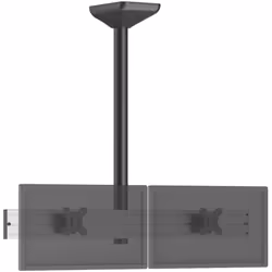 Kimex - Support plafond menu board pour 2 écrans tv 32'' - Hauteur 100 cm