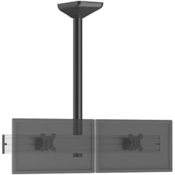 Kimex - Support plafond menu board pour 2 écrans tv 32'' - Hauteur 100 cm