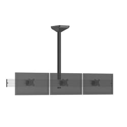 SUPPORTS PRO MODULAR PLAFOND - KIMEX - Support TV plafond menu board 3 écrans 32 - Hauteur 100 cm - 031-4332K1 - Gris et noir