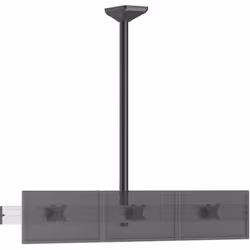 Le support KIMEX 031-4332K2 a été conçu pour accueillir 3 écrans TV de 32" répondant aux standards VESA (75x75 min - 100x100  ...