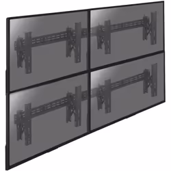 Le support mural KIMEX 017-2122K est une solution professionnelle conçue pour réaliser des murs d'images de 4 écrans de 49 à ...