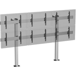 Support sur pieds pour 6 écrans tv 45''-50'' - Hauteur 180 cm - a visser