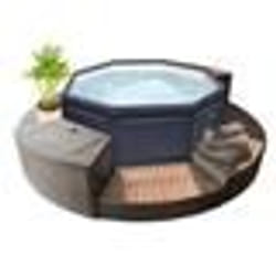 Spa semi-rigide octogonal Octopus NetSpa - 4 à 6 personnes - mobilier 5 éléments