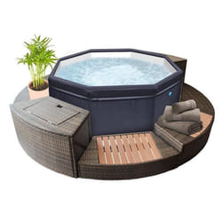 Spa semi-rigide octogonal Octopus NetSpa - 4 à 6 personnes - mobilier 5 éléments