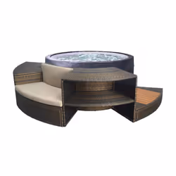 Description générale Le Spa semi rigide Vita de NetSpa est un espace de détente haut de gamme, idéal pour 4 personnes. Avec s ...