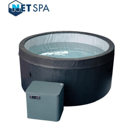Netspa - ice - Ice Bath 4 places 3kW - Bain Froid Semi-rigide - Fonction Spa chaud et bulles de 3° à 42°C